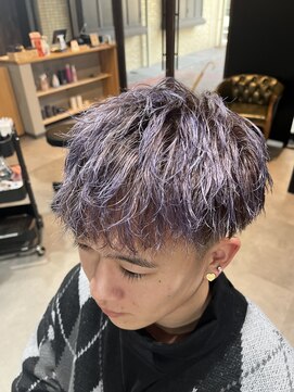 スウェル 柏店(Swell) ハイライト/マッシュパーマ/ウルフ/アッシュブラック/柏/MEN'S