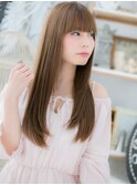 透け感☆大人かわいい小顔ミルキーベージュc5上尾20代30代40代
