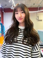 ローレンジウ(LOREN JU)&nbsp;透明感髪質改善ベージュダブルカラーミルクティーグレージュ