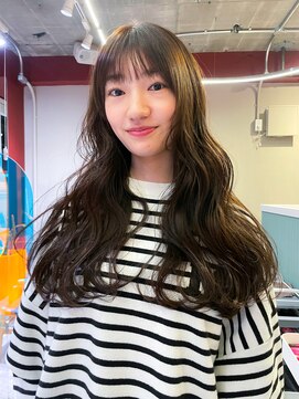 ローレンジウ(LOREN JU) 透明感髪質改善ベージュダブルカラーミルクティーグレージュ