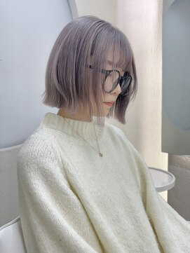 ガガ 心斎橋(GAGA) イメチェン◎ペールベージュ大人ガーリーウルフカット