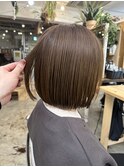 韓国風オリーブグレージュ【カット+Wカラー+トリートメント】