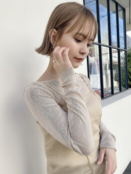 ユーフォリア 青山(Euphoria)の写真/【小顔カット+Aujua¥12100→¥9900】妥協なしのボブ/切りっぱなしボブ!こだわりの小顔カットで360°美しく◎