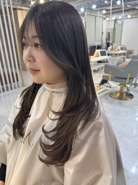 マリアバイアフロート(Maria by AFLOAT) 【ワンカールレイヤー/オリーブベージュ/2wayバング】