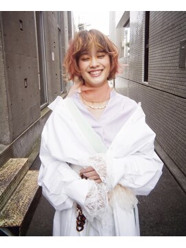 ピークアブー 表参道(PEEK-A-BOO) デザインカラー　ニュアンスボブ　パーマボブ