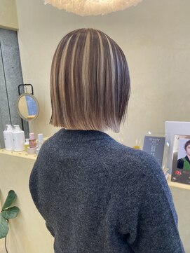 スニュウ(snuw) 【snuw mina】ボブカット/ツートーンカラー/デザインカラー/