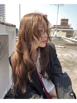 天神美容室&nbsp;【KASUMI天神美容室】マロンベージュ×レイヤーカット