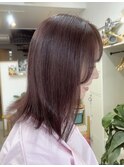 褪色カバー×艶ピンクラベンダーブラウン