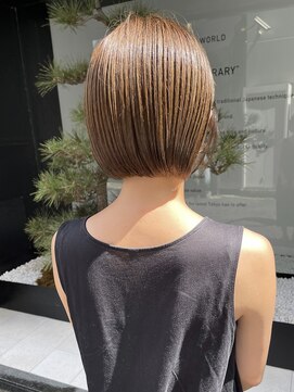 ピークアブー 原宿ハラカド(PEEK-A-BOO) くせ毛多毛ボブショート短め40代