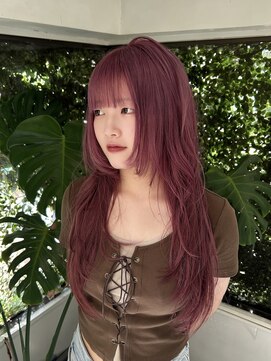 キイ 原宿 表参道(K.e.y) 姫レイヤー/姫ウルフ/ピンクラベンダー/ハイトーンカラー