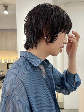 エヌ 烏丸(enu) ウェットショートウルフ/矢谷/enu烏丸/京都美容室