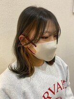 美容室 フォーリア Foglia 肩上ボブ インナーカラー