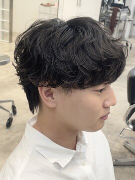 フィフスパーク(fifth PARK) 渋谷シャドウパーマ大きめカールマッシュメンズパーマ緩めパーマ