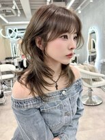 グロー オオミヤ アネックス 大宮(GLROW OMIYA ANNEX) オリーブアッシュハッシュカットザクザクレイヤーお顔周り