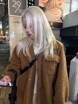 ラ キング(LA KING) 着物ヘア/大人ガーリー/ダークアッシュ/似合わせカット/栄