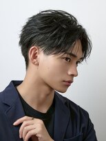 オーシャントーキョー サニー 原宿(OCEAN TOKYO Sunny)&nbsp;フェザーパーマセンターパートニュアンスパーマ韓国マッシュ黒髪