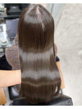 ルート 南堀江(route) オリーブグレージュ/髪質改善/艶髪/イメチェン/前髪カット/堀江