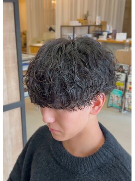 エッジ(EDGE) 大分メンズ刈り上げショートマッシュ波巻きパーマ