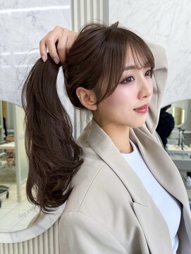 ミリバイアフロート(MIRI by AFLOAT) 【島田佑】ミディアムレイヤーカット顔周りカットグレージュ