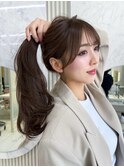 【島田佑】ミディアムレイヤーカット顔周りカットグレージュ