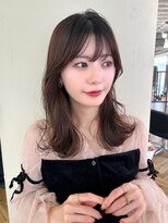 マリアバイアフロート(Maria by AFLOAT)&nbsp;〈藤間〉顔まわりレイヤー/韓国ガーリー/ショコラブラウン