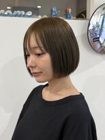 アロハナ 津店(ALOHANA)&nbsp;黒染め履歴あり/ブリーチ無しダブルカラー/脱線剤/レイヤーボブ