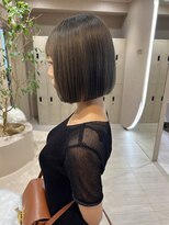 ジーニー 横浜(giinii)&nbsp;大人可愛い20代30代ミニボブ/タッセルボブ/オリーブグレージュ