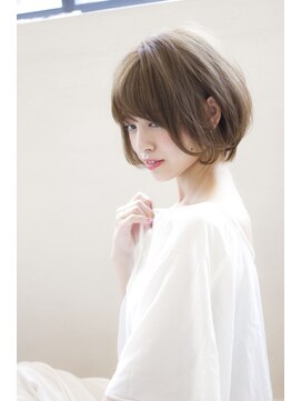 マリアバイアフロート(Maria by AFLOAT) 【添田】小顔なミニマムボブひし形斜めバングブルージュ