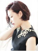 【MODE K's厚木】モードボルドー×ミニマムボブ×質感3Dカラー