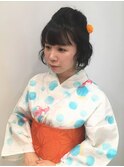 和泉美佳 ボブでもできる浴衣に合うハーフアップ