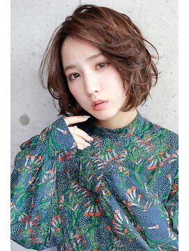 ラフィス ヘアー ピース 広島祇園店(La fith hair peace) 【La fith】 大人可愛いひし形ショートボブ