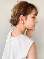 アグノス 青山(Agnos) 結婚式二次会ヘアセット☆大人可愛いモテ髪編み込み小顔シニヨン