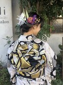着物・個性的ヘアアレンジ
