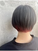 ショートヘア×インナー　シャインレッド