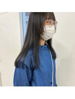 キー(kii) 顔まわりぷつっとスタイル ロング 福岡 天神 今泉 薬院