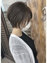 バンビ プライベート サロン(Bambi private salon)&nbsp;ハイライトアッシュグレー襟足すっきり美人ショート*Bambi松平愛