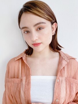 ケーツー エソラ池袋店(K-two) タイトボブ×ハイライト［髪質改善/池袋&目白&大塚］