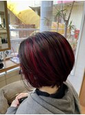赤メッシュ