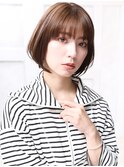 大人可愛い２０代３０代４０代小顔　ショコラベージュ E5