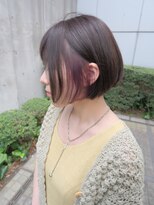 アーシェ 横浜店(A'SHE)&nbsp;こってりブラウンとボブ、ちらっと紫