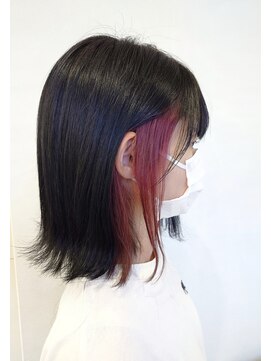 ヘアーデザイナーズサロン エイダ 筑紫野店(hair designers salon A.DA) ♪akaneカラー♪ちょこっとイヤリングピンク