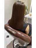 髪質改善トリートメント×brown color