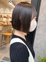 サンド 表参道(sand)&nbsp;前下がりショートボブ可愛い20代30代表参道