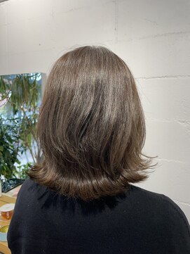 シェル 吉祥寺(shell) グレージュカラー/ボブウルフ/黒髪/ココアベージュ