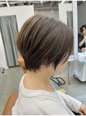 白髪ぼかしハイライト脱白髪染め