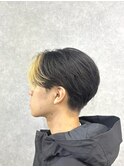 毛流れセンターパート、刈り上げショート、池袋