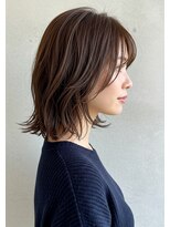 アントワープトーキョー(antwerp TOKYO)&nbsp;30代40代50代外ハネミディアムレイヤー髪質改善酸性ストレート