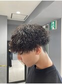 無造作波巻きツイスパ