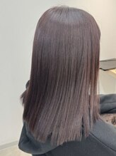 《ブリーチなしで色味を楽しみたい♪》艶感たっぷりラベンダーカラー☆ 木更津/ブリーチ/カラー/髪質改善