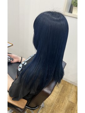 リンク(Link Hair&Spa) 【Ｌｉｎｋ】ネイビーブルー（ブリーチあり）
